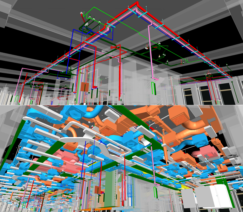 Tuberías de ejemplo. MEP-Hangers AGACAD BIM 