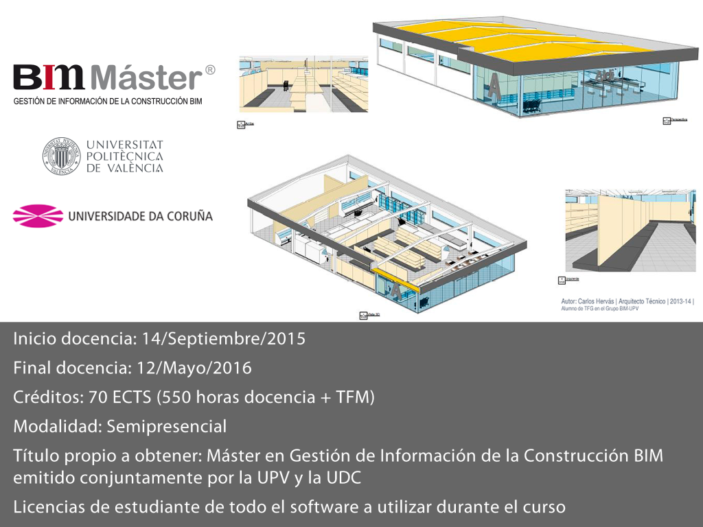 MÁSTER EN GESTIÓN DE INFORMACIÓN DE LA CONSTRUCCIÓN BIM