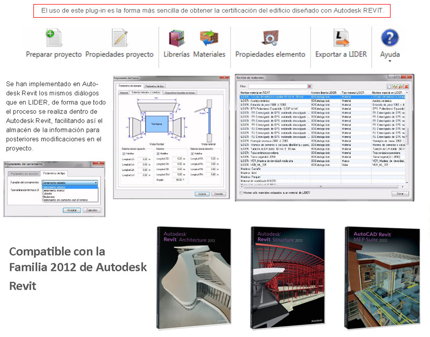 ApliCAD CTE DB-HE1 - Código Técnico de la Edificación - REVIT